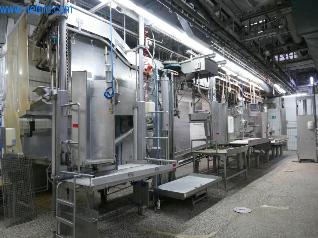 Estación de extracción de sangre de un matadero-1