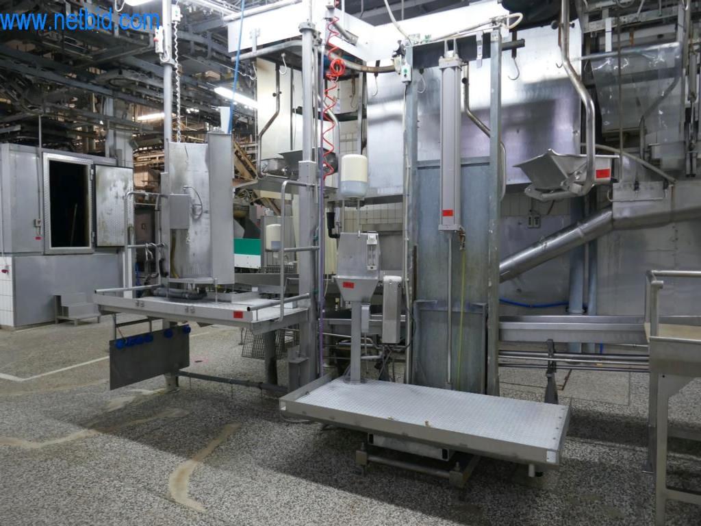 Estación de extracción de sangre de un matadero-1