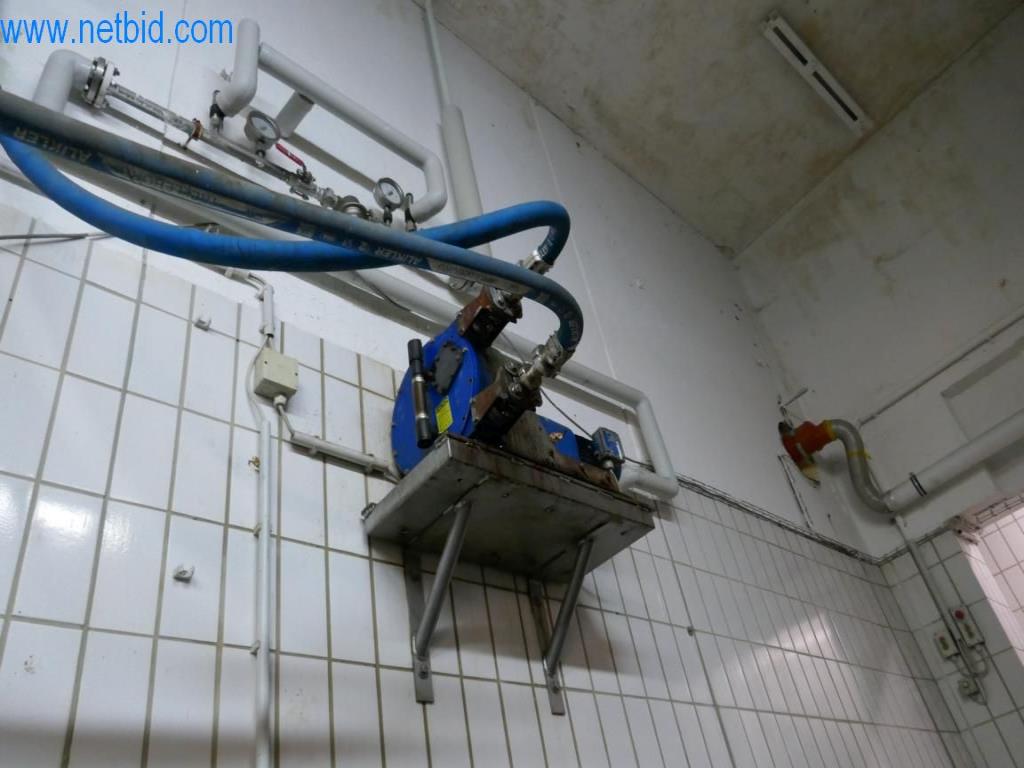 Estación de extracción de sangre de un matadero-4