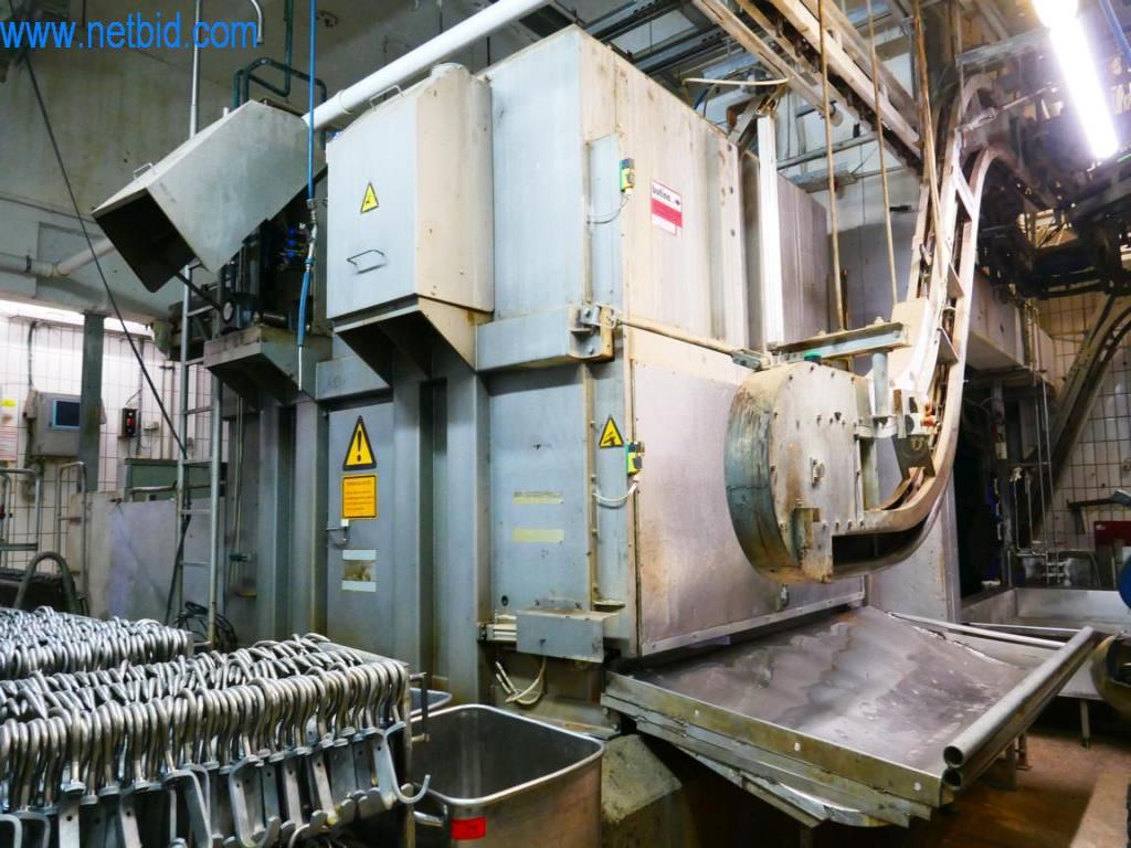 Estación de extracción de sangre de un matadero-1