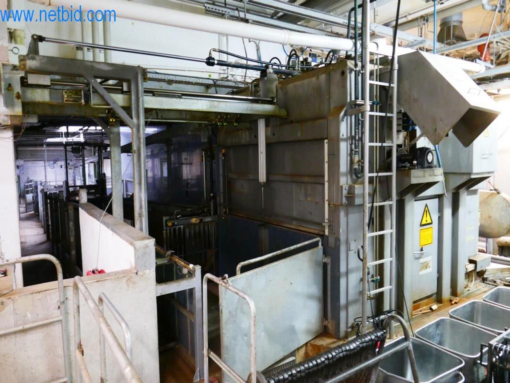 Estación de extracción de sangre de un matadero-2