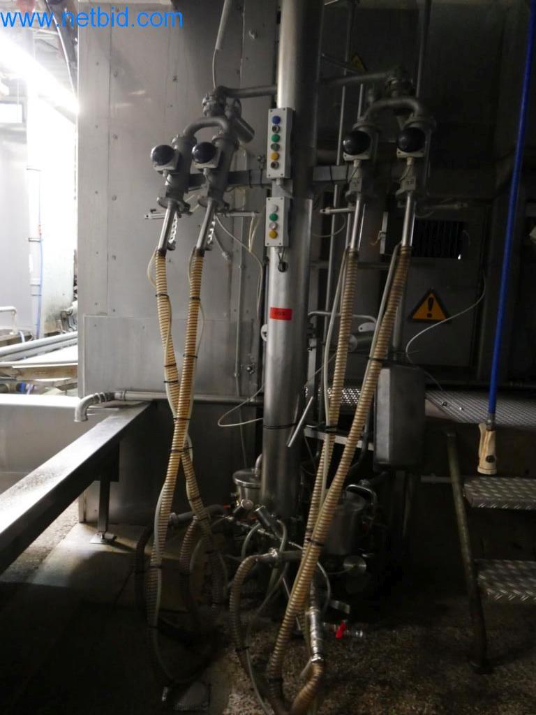 Estación de extracción de sangre de un matadero-1