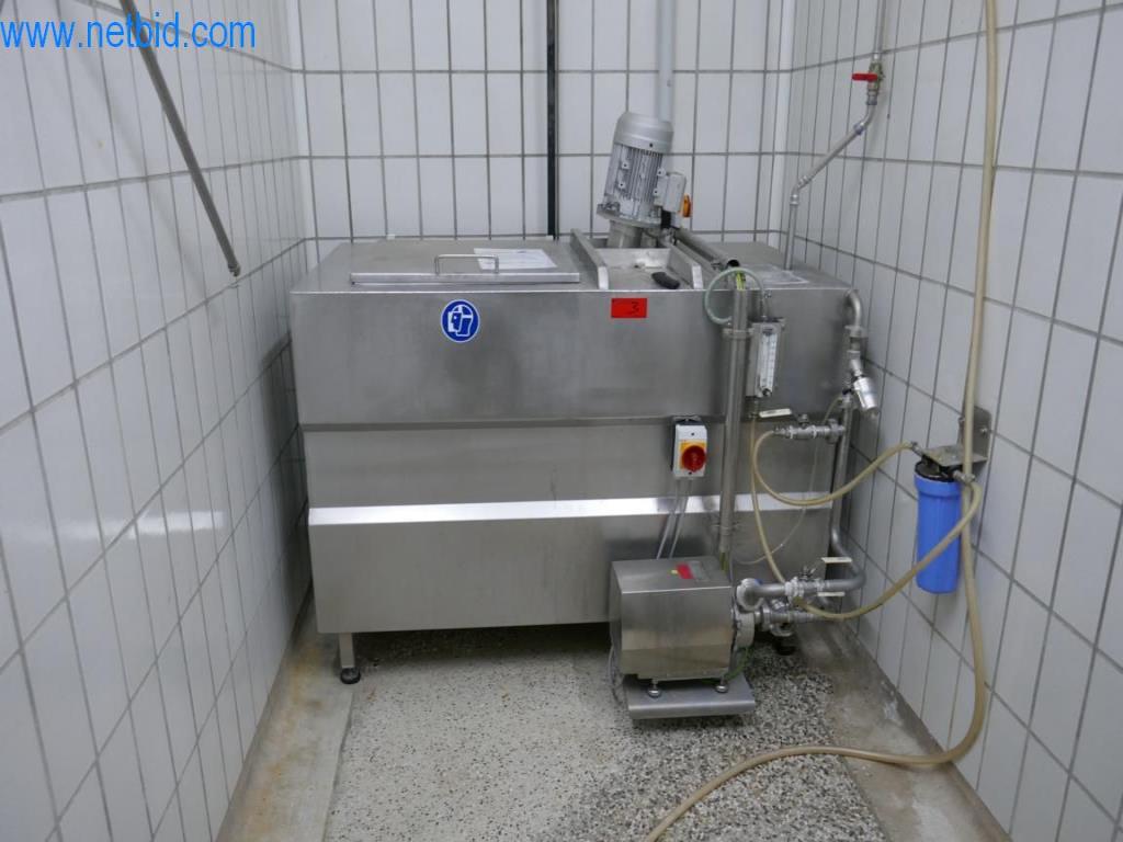 Estación de extracción de sangre de un matadero-4