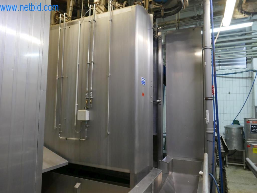 Estación de extracción de sangre de un matadero-4