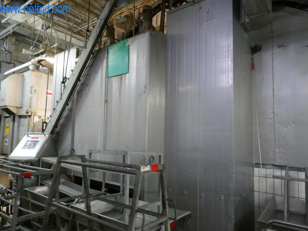 Estación de extracción de sangre de un matadero-5