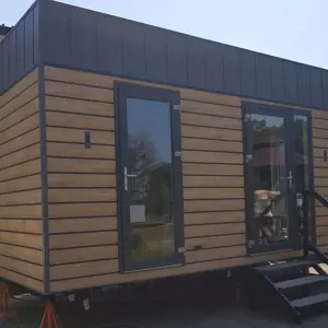Office container and riveting machine for nuts from a furniture factory