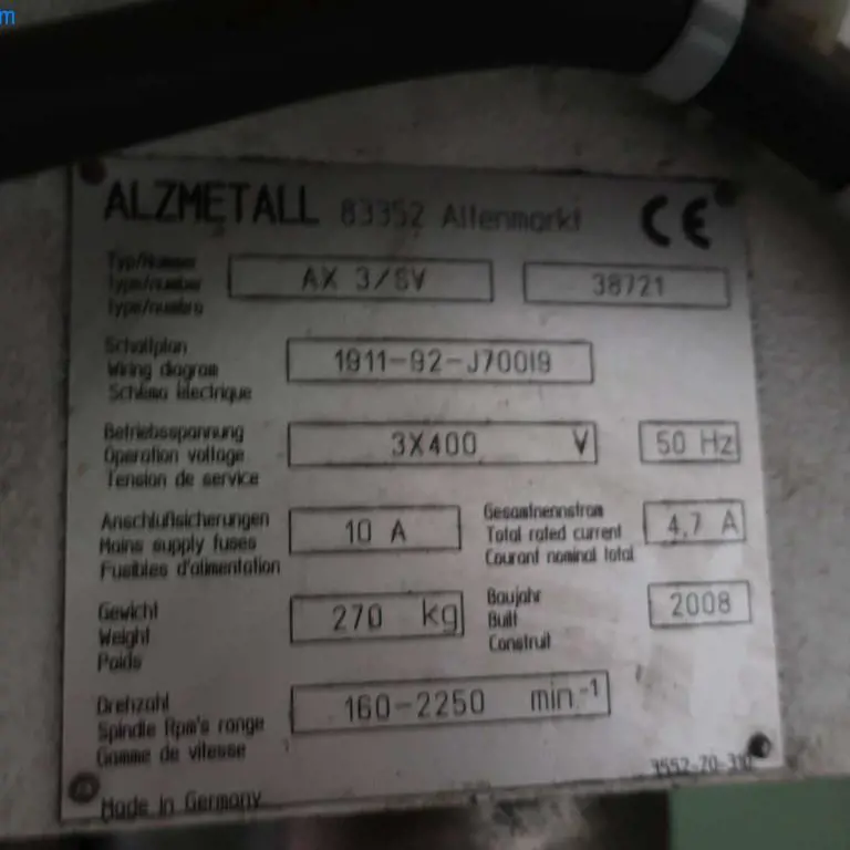 Perceuse à colonne Alzmetall AX 3/SV