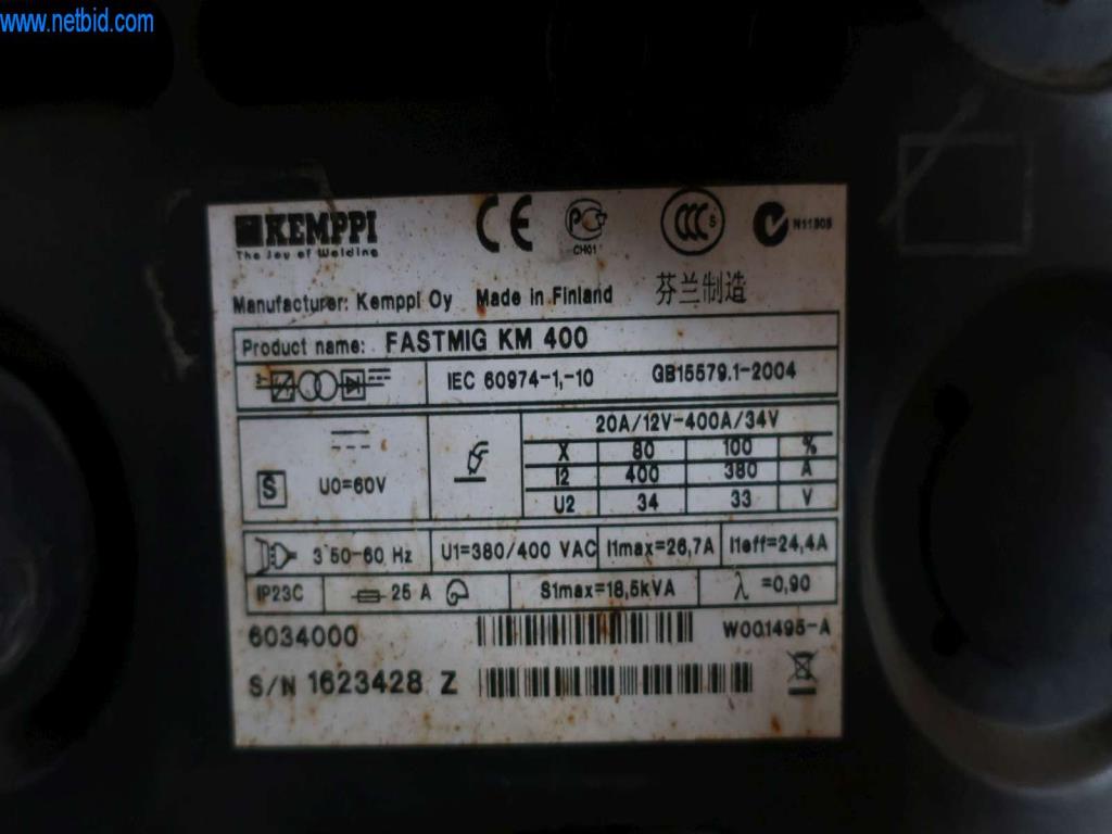 Machine de soudage MIG/MAG (SSG51) Kemppi Fastmig KM400 (Vente aux
