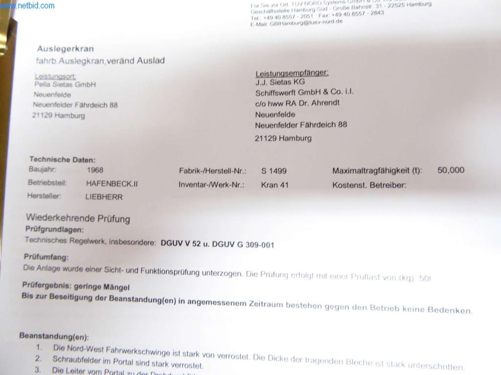 Maschinen und Anlagen der Pella Sietas GmbH-9