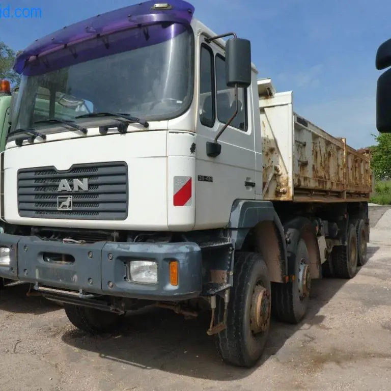 Camion (tri-benne) MAN 35-414 Kipper 4 Achsen