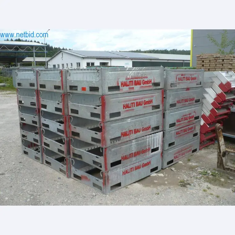 Equipamiento empresarial y vehículos de una empresa de construcción para la construcción de edificios, paneles de yeso y andamios-1