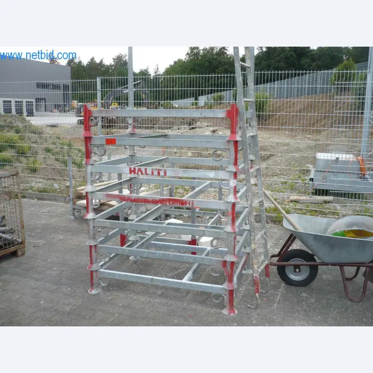 Equipamiento empresarial y vehículos de una empresa de construcción para la construcción de edificios, paneles de yeso y andamios-1