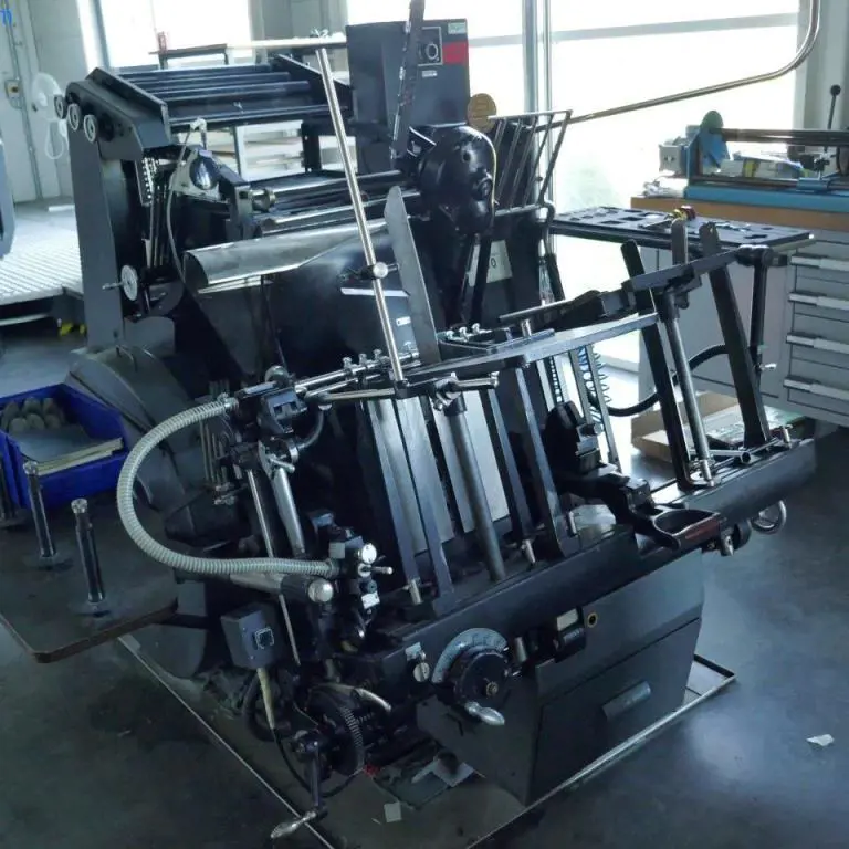 Original punching / embossing machine size 34x46 cm Heidelberger GTP Prägetigel 510