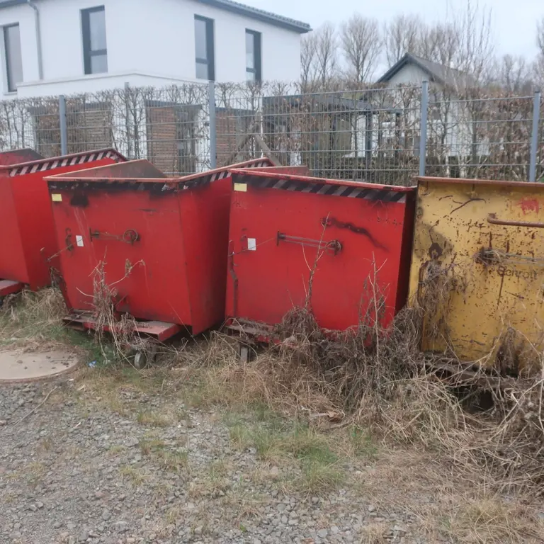 4 Kippcontainer Bauer/ Kaiser + Kraft GU 1500
