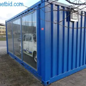 20" tentoonstellingscontainer (ZONDER Fiat auto!)