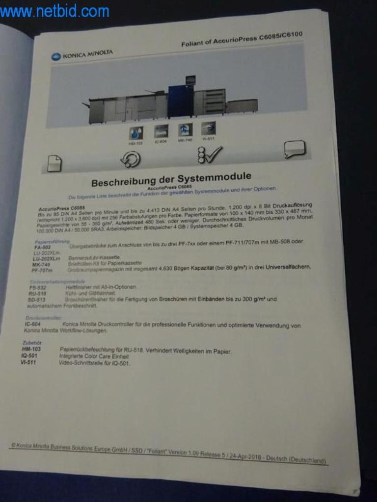Konica Minolta AccurioPress C6085 - cyfrowa linia drukująca i wykańczająca-25