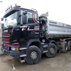 3-weg kipper met 4 assen Scania G450