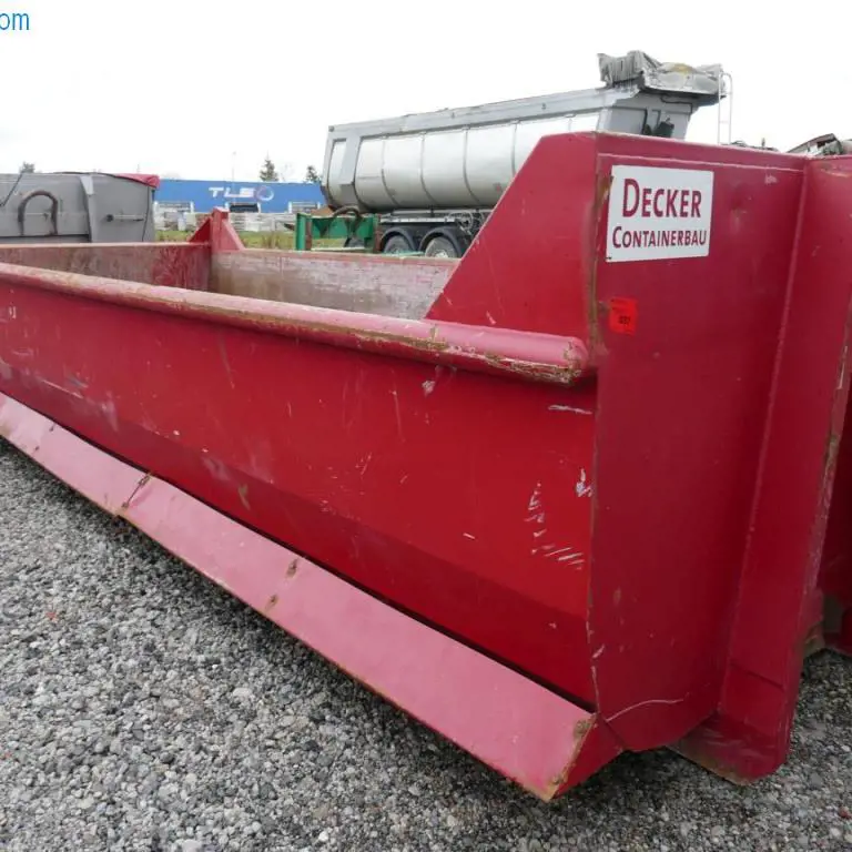 ca. 15 m³ volume rolcontainer/kipper Decker Containerbau