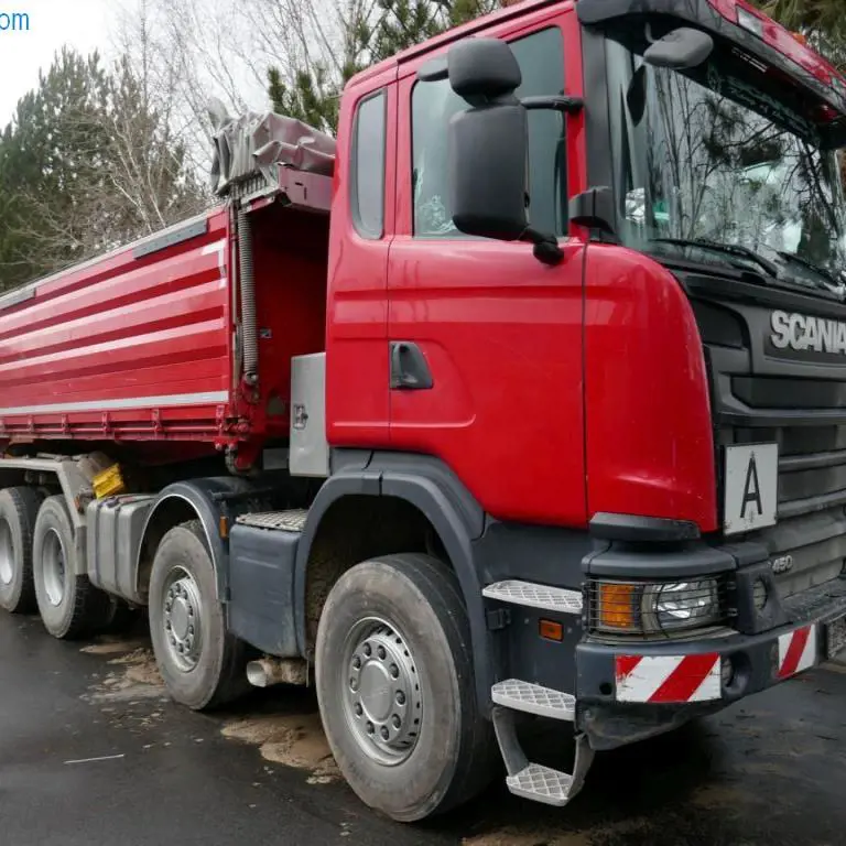 Volquete trilateral de 4 ejes Scania G450