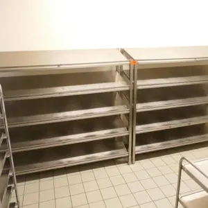 3 Stainless steel shelves