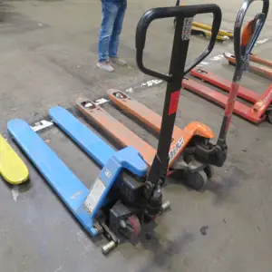 Empilhador de tesoura com garfo manual Hanselifter JF-PU-02