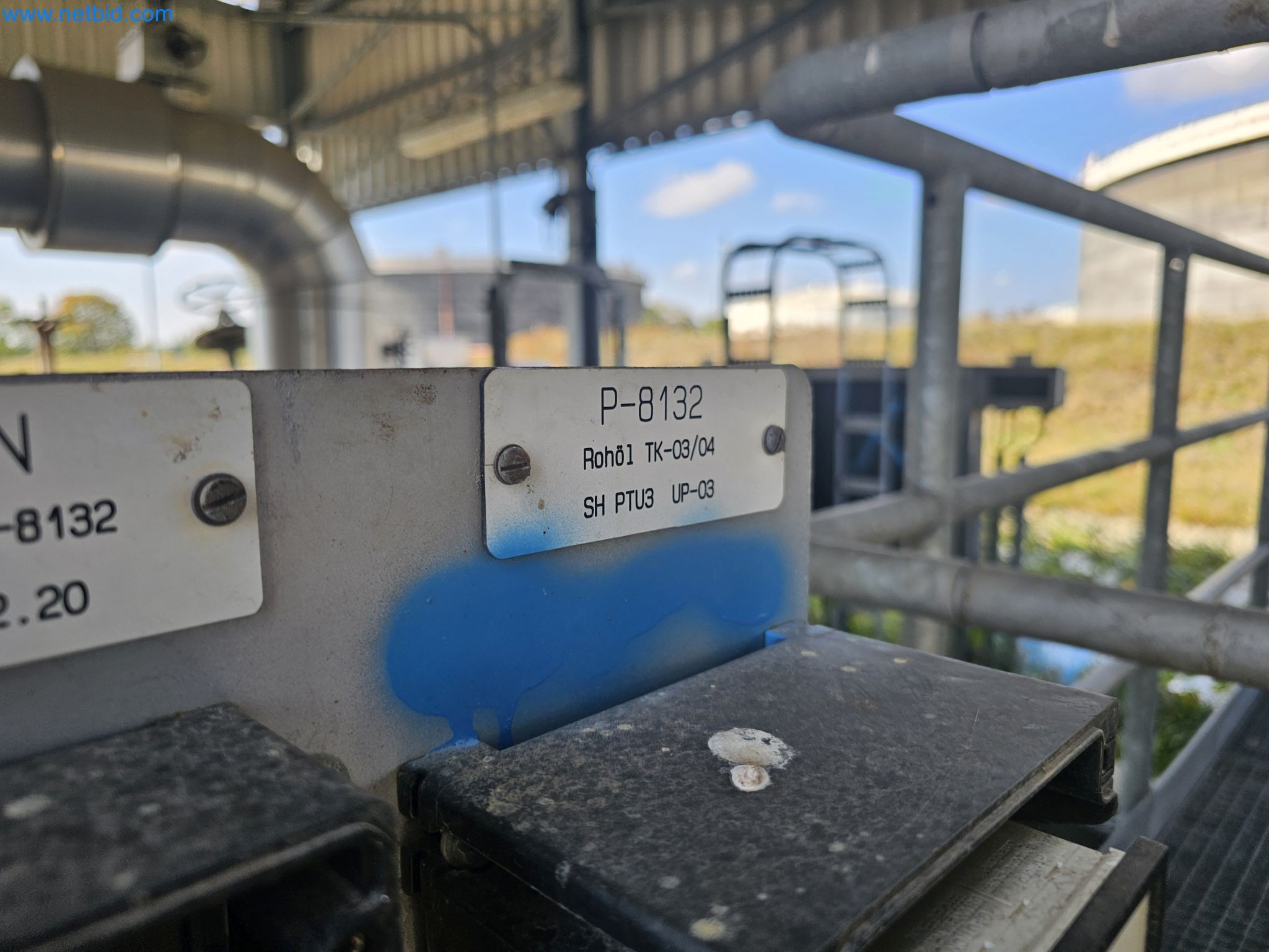 Revista de stocks, bombas de petróleo bruto/gás/óleo e equipamento operacional de uma refinaria-13