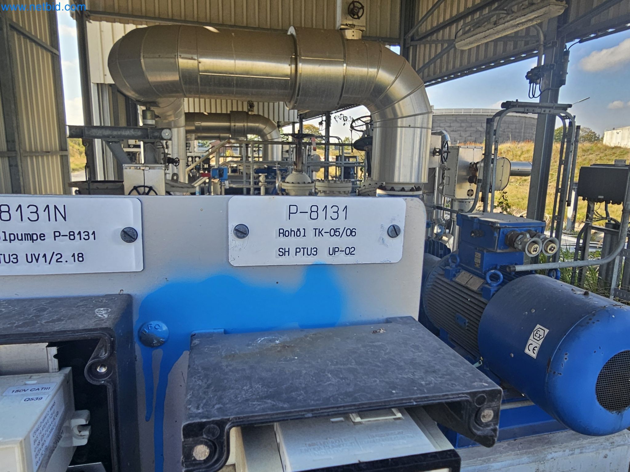 Revista de stocks, bombas de petróleo bruto/gás/óleo e equipamento operacional de uma refinaria-4