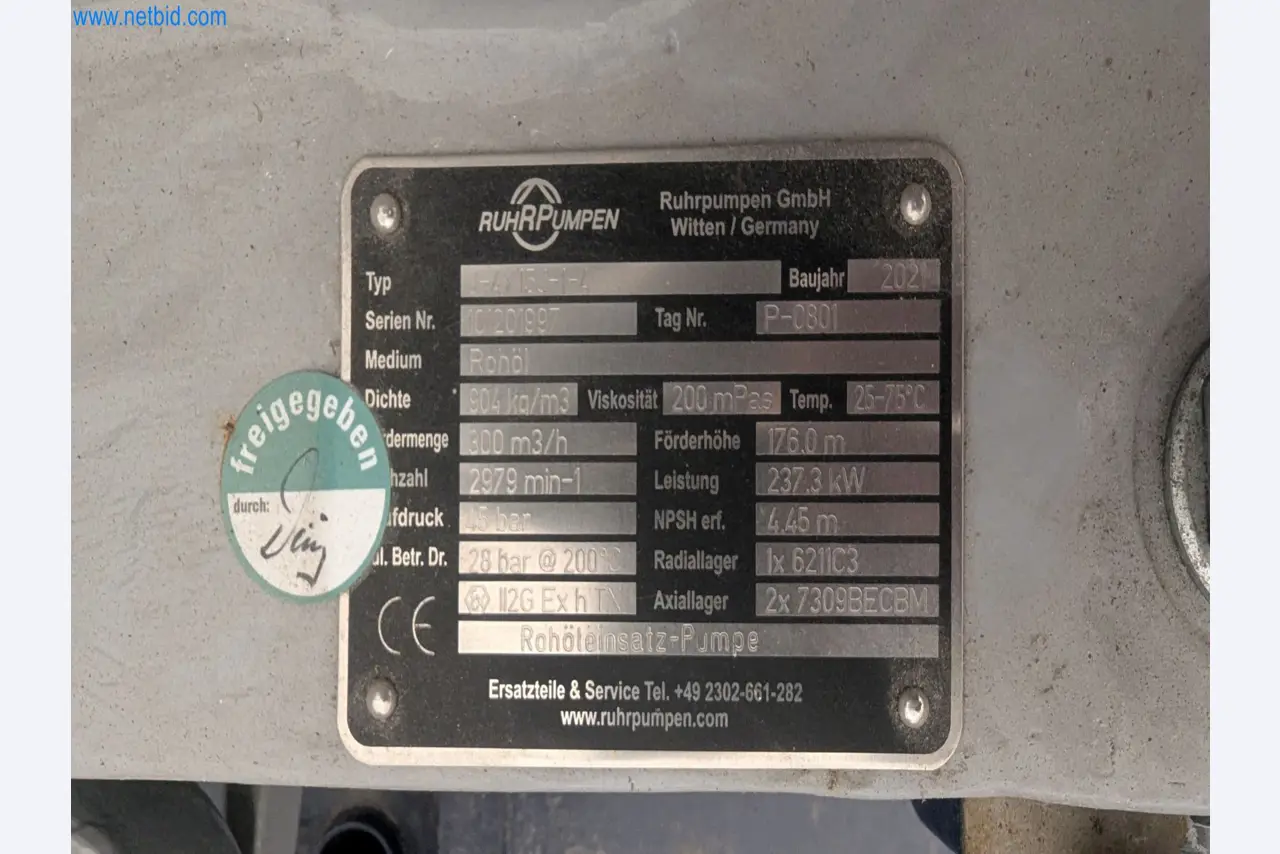 Revista de stocks, bombas de petróleo bruto/gás/óleo e equipamento operacional de uma refinaria-5