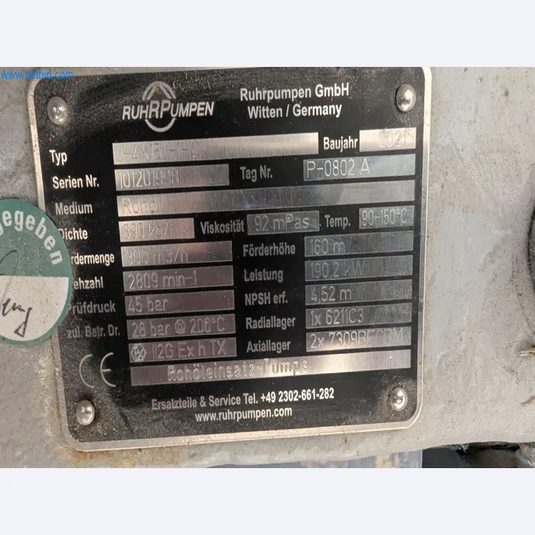 Revista de stocks, bombas de petróleo bruto/gás/óleo e equipamento operacional de uma refinaria-5