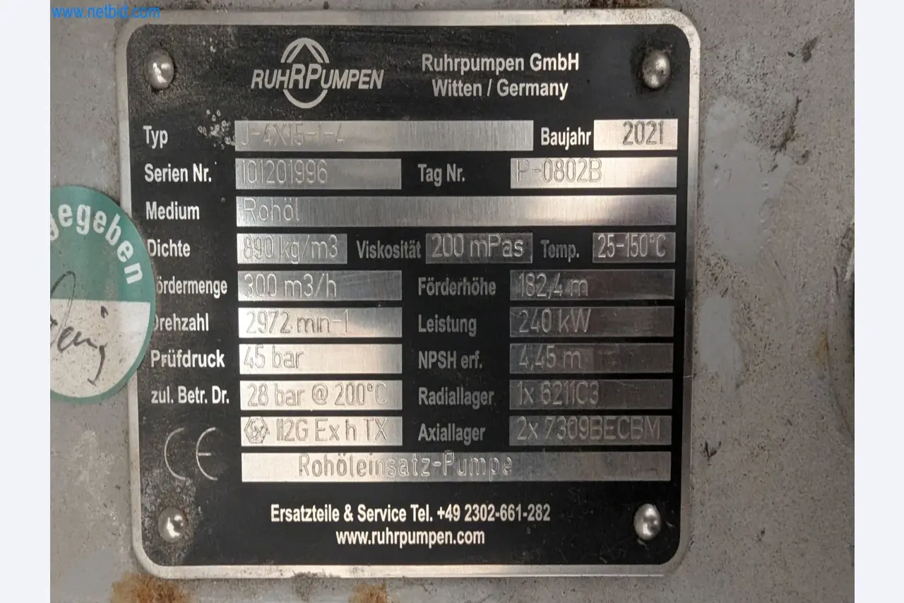 Revista de stocks, bombas de petróleo bruto/gás/óleo e equipamento operacional de uma refinaria-5