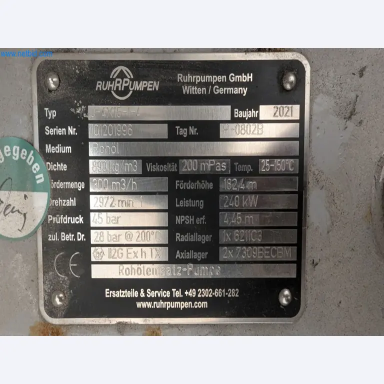 Revista de stocks, bombas de petróleo bruto/gás/óleo e equipamento operacional de uma refinaria-5