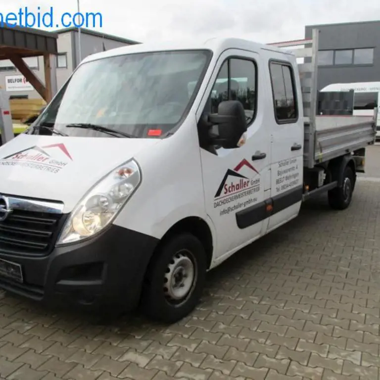 Transporter (surcharge subject to §168 InsO) Opel Movano B 2,3 CDTI Biturbo 170 JPM Kipper Doppelkabine Pritsche