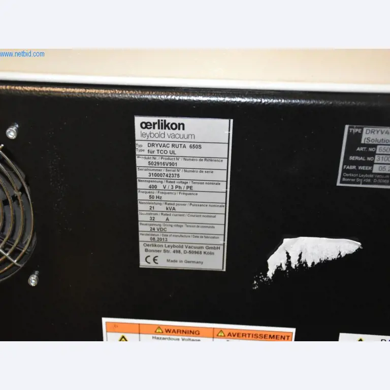 Vaste stock de pompes à vide, d'appareils de mesure, de pièces de rechange et d'accessoires-4