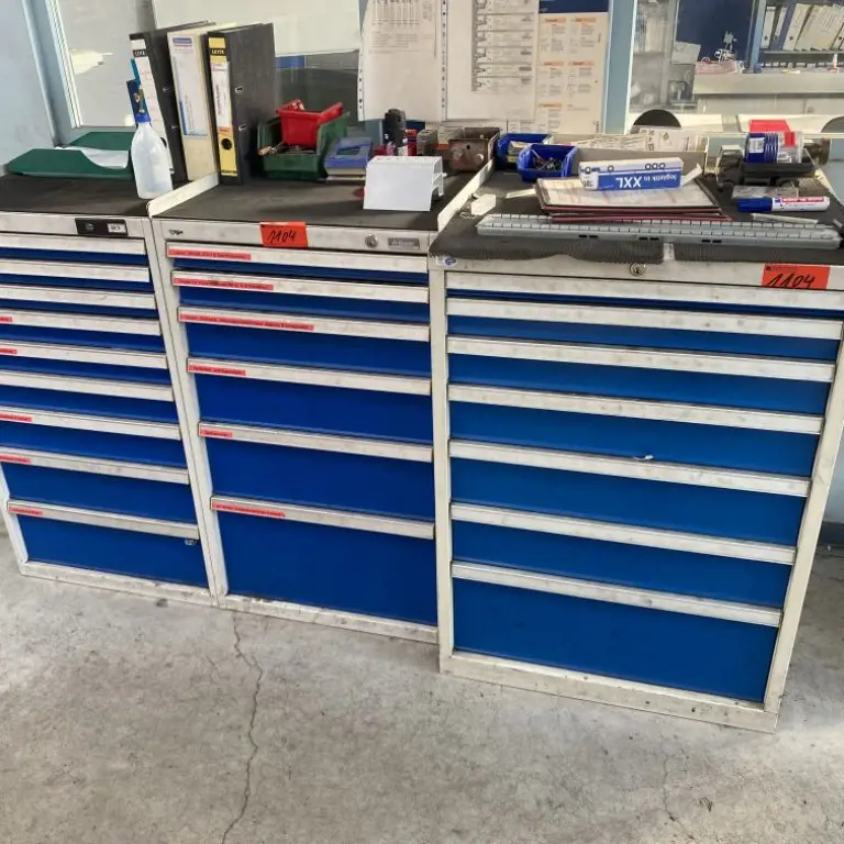 3 Teleskopschubladenschränke Garant