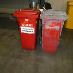 2 Plastic waste garbage cans Sulo