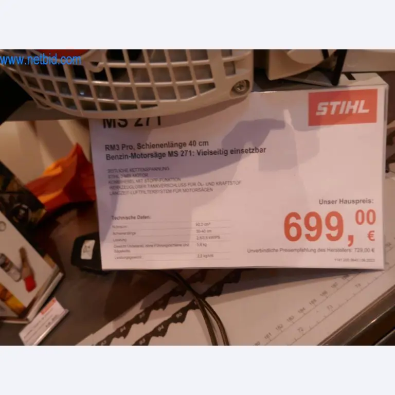 Stihl-Werkzeughandel mit neuen Maschinen, Gartenbau, Forsttechnik-2