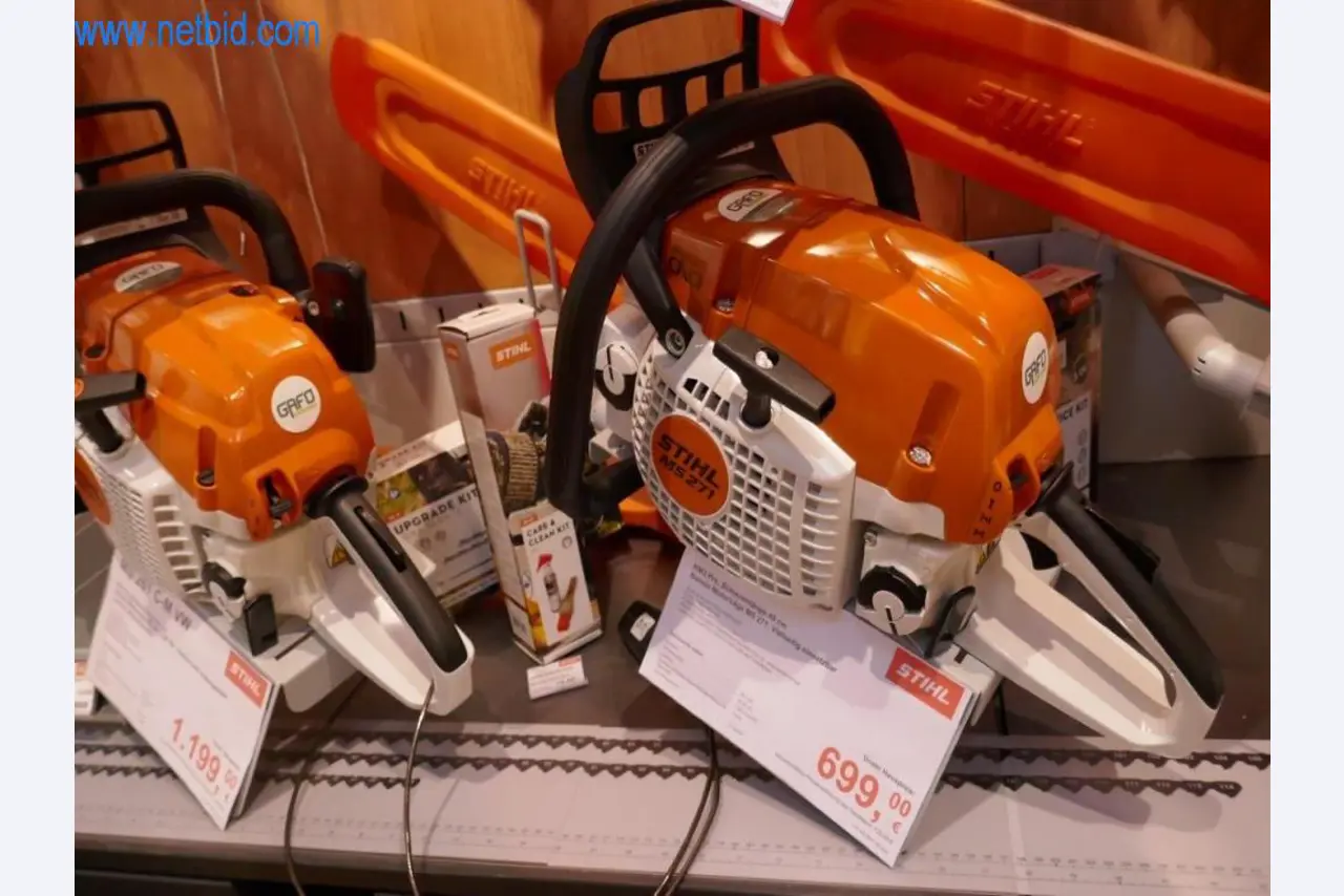Stihl-Werkzeughandel mit neuen Maschinen, Gartenbau, Forsttechnik-3
