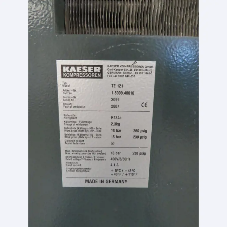 Różne sprężarki, generatory i osuszacze chłodnicze-5