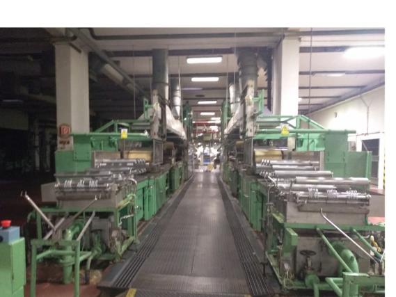 2 production lines for finishing synthetic textile fibers-2
