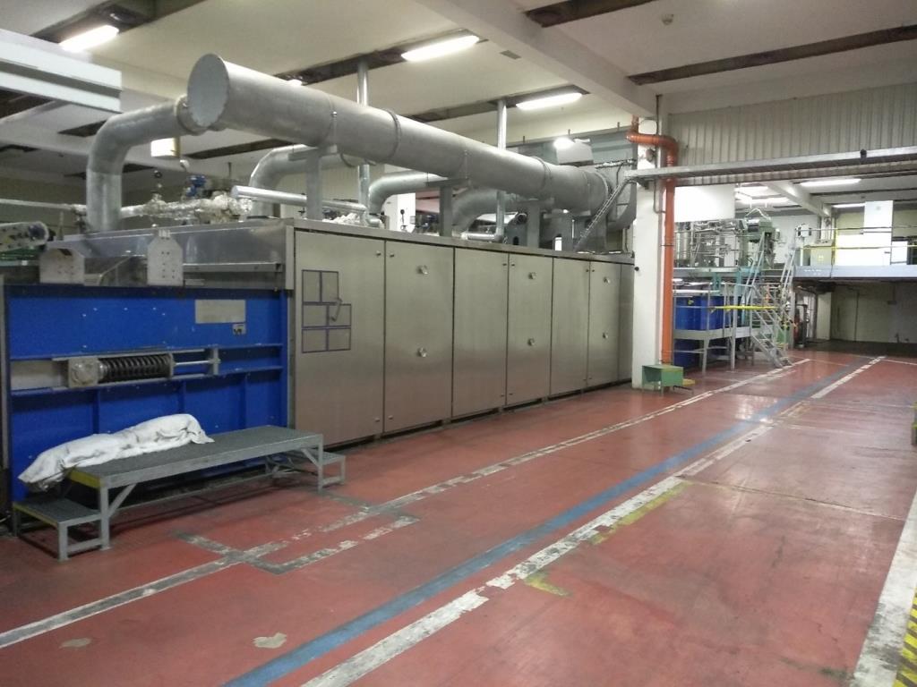 2 production lines for finishing synthetic textile fibers-1
