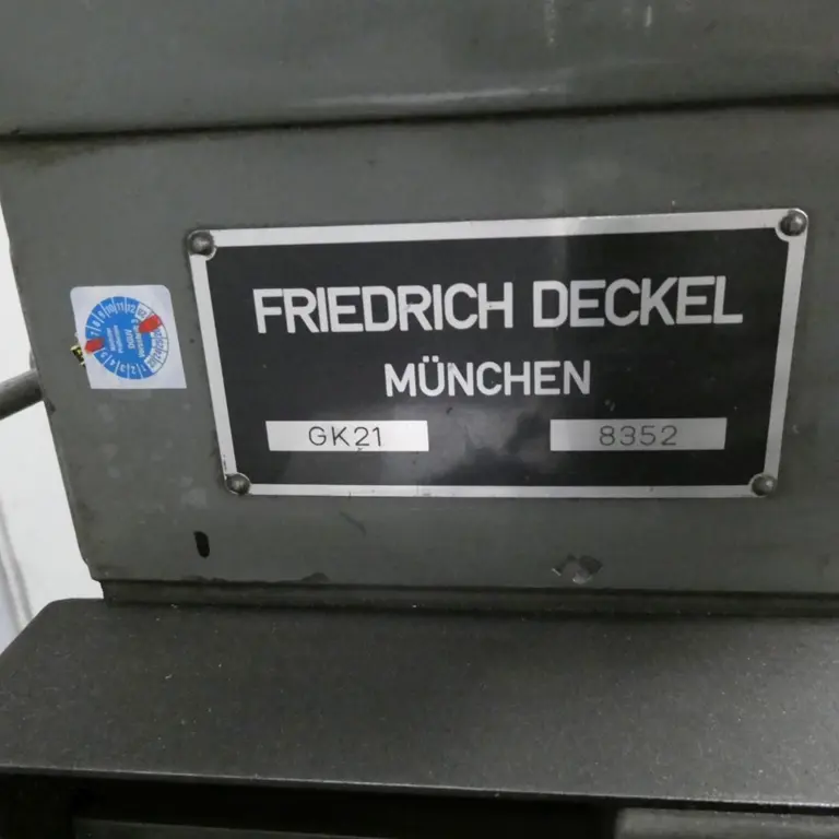 Kopierfräsmaschine Deckel GK21