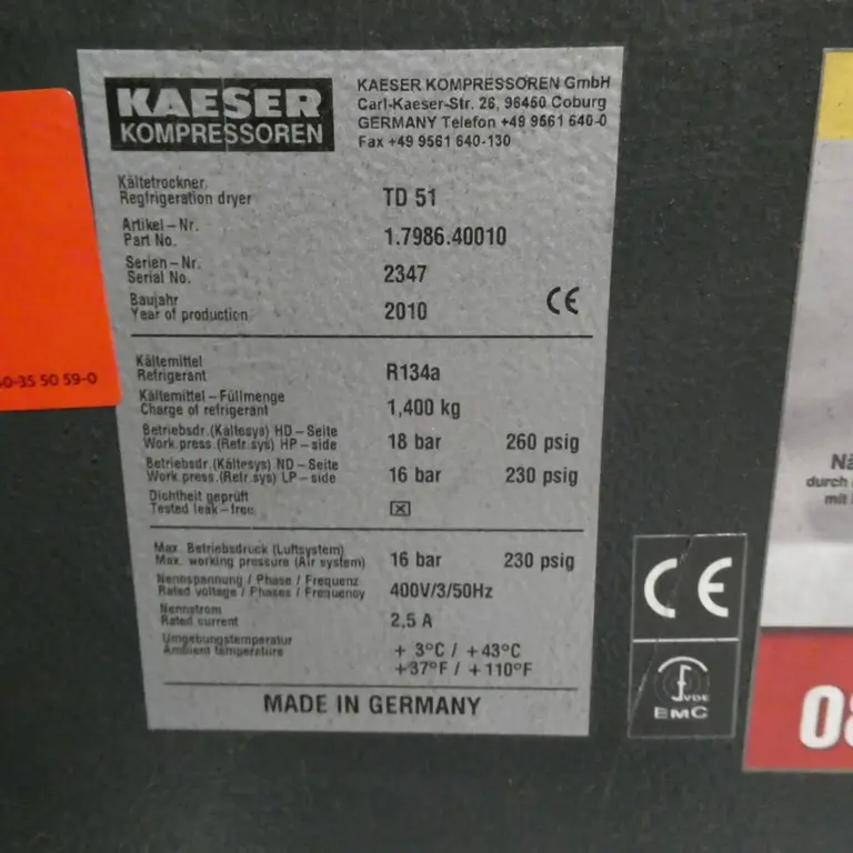 2 Kältetrockner Kaeser TD51