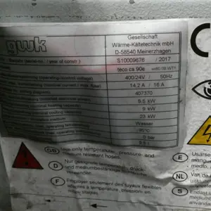 27 Temperiergeräte GWK Teco CS140/ Teco CS160/ Teco CS90/ Teco 700