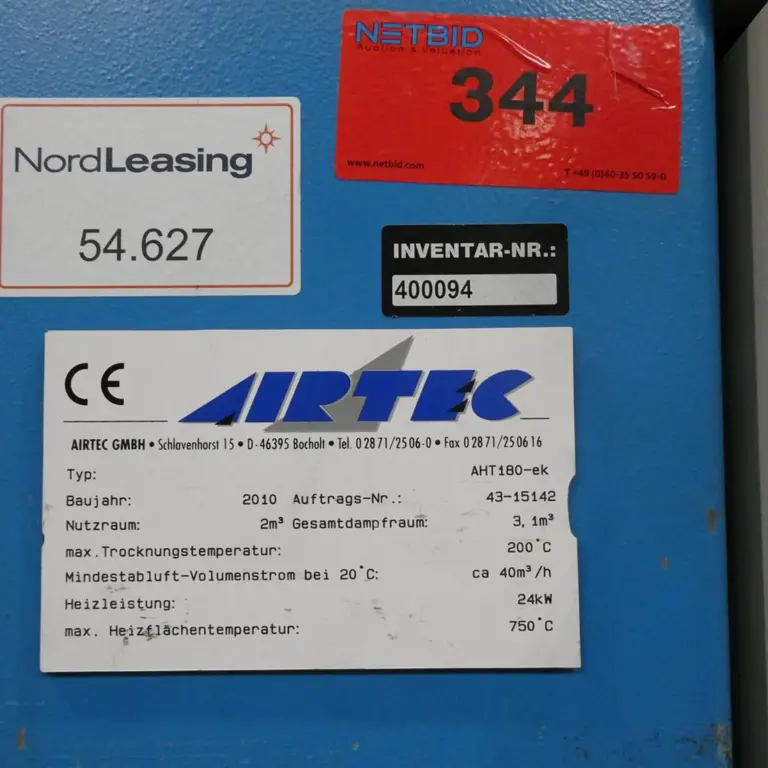 Wärmeschrank Airtec AHT 180-EK