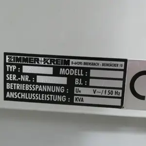 Erodiermaschine Zimmer + Krein ZK1200