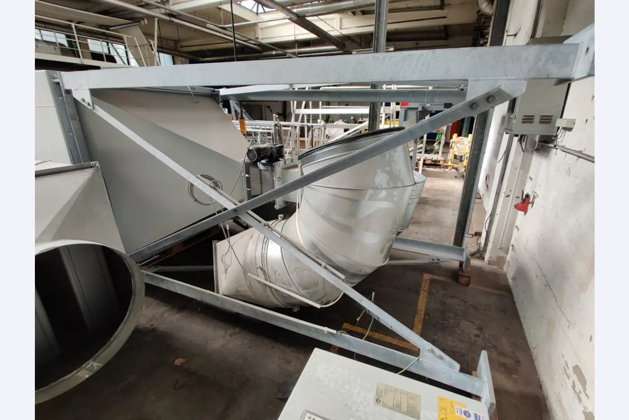 Bastidor del estator, sistema de postcombustión térmica y diversos equipos mecánicos-6