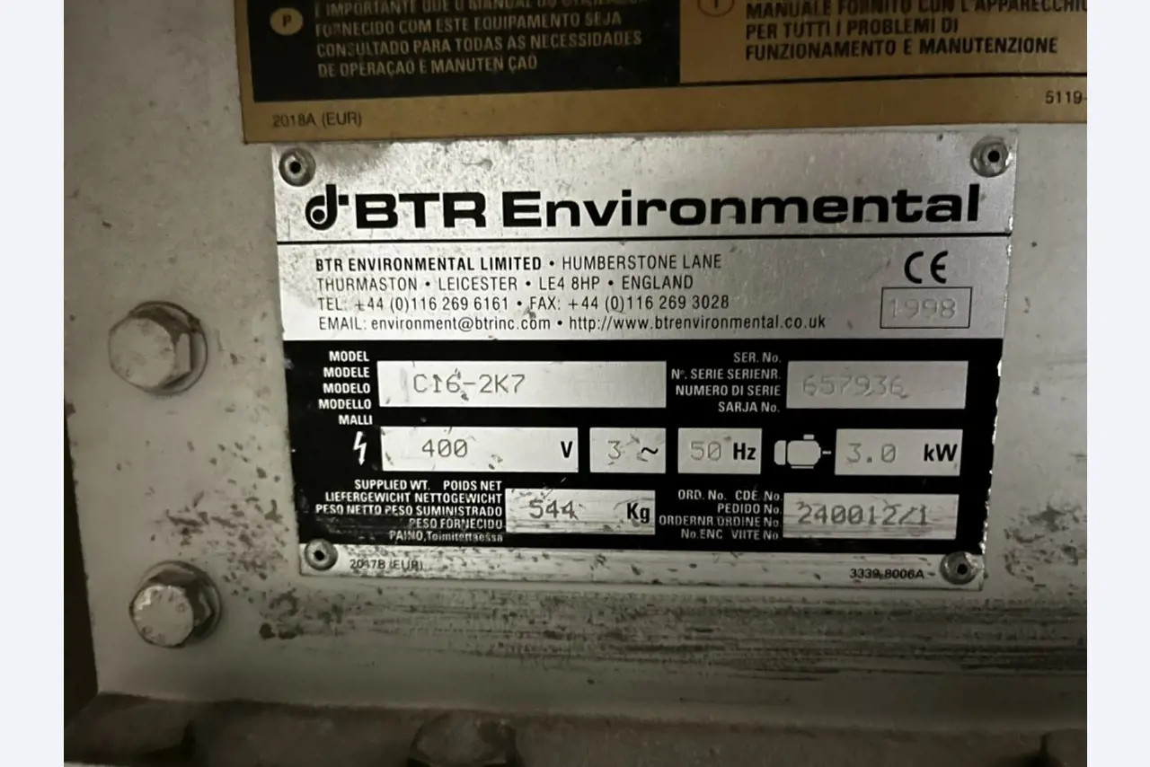 Cadre de tension, installation de postcombustion thermique et divers équipements mécaniques-21