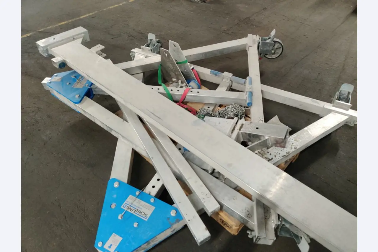 Bastidor del estator, sistema de postcombustión térmica y diversos equipos mecánicos-7