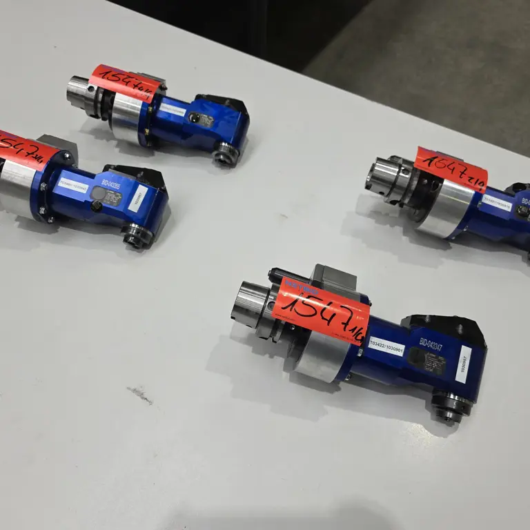 4 Powered HSK-A63 Tools/90° Angle Attachments Benz
