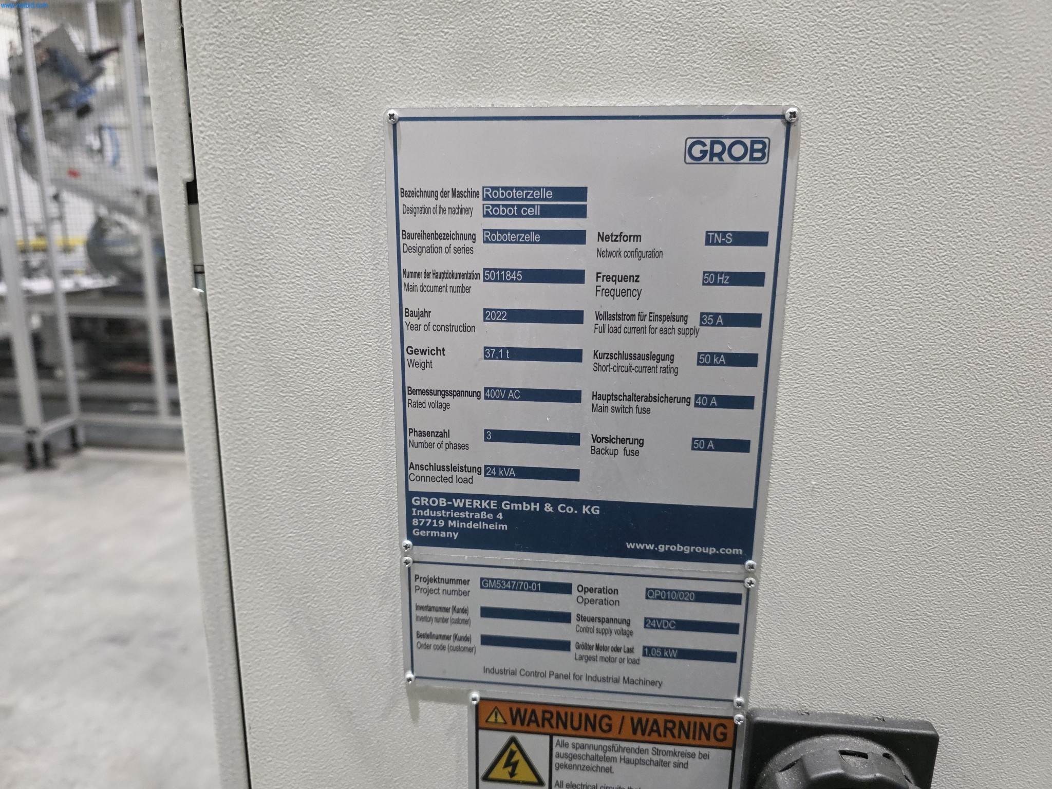ae group – Plant and machinery for the manufacture of light-metal die-cast components (powertrain and structural parts) – AUCTION-10